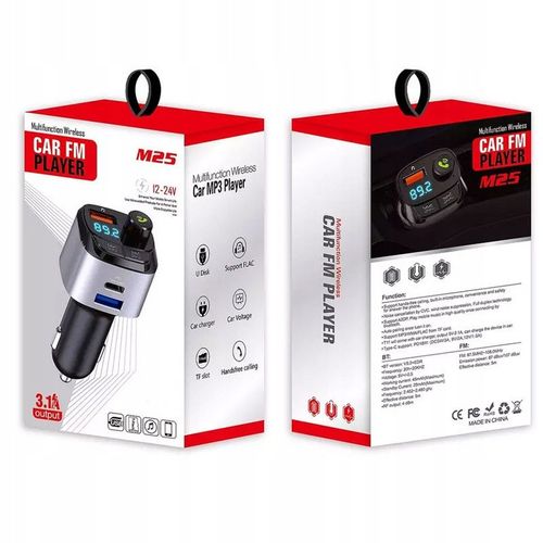 TRANSMITER SAMOCHODOWY FM BLUETOOTH ZESTAW GŁOŚNO MÓWIĄCY ŁADOWARKA QC na Arena.pl