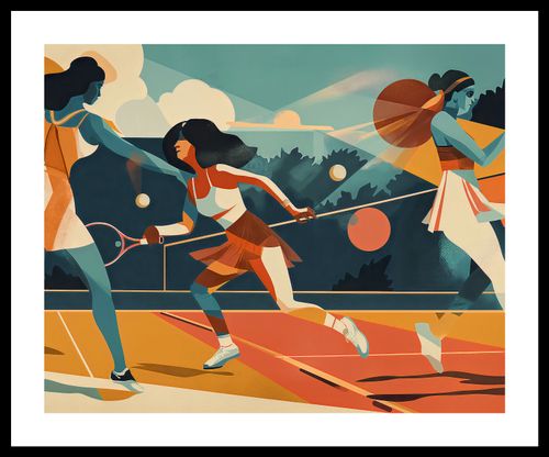 Plakat 50x40cm Mistrzynie Kortu na Arena.pl