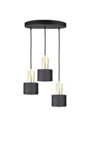 Lampa wisząca 3xE27 LUCE BLACK GOLD