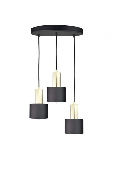 Lampa wisząca 3xE27 LUCE BLACK GOLD zdjęcie 1