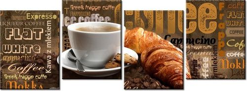 45CM 120 OBRAZ 4 ELEM APETYCZNA KAWA ŚCIENNY na Arena.pl