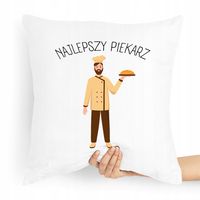 Poduszka Prezent Dla Piekarza Najlepszy Piekarz Z Nadrukiem Ze Zdjęciem