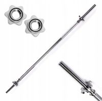 Gryf prosty 150CM / 28MM stalowy sztanga do ćwiczeń zaciski pełny fitness