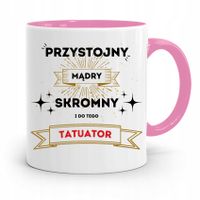 Dla Tatuażystki Tatuażysty Kubek Różowy Na Prezent Z Nadrukiem Ze Zdjęciem