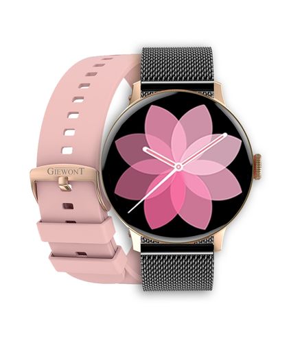 Smartwatch Giewont Supernova SmartCall GW330-4 Black Shine/Powder Pink na Arena.pl