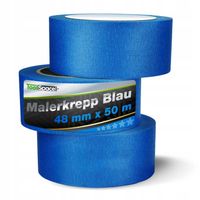 TAŚMA PAPIEROWA MALARSKA NIEBIESKA 48mm/50m 3szt
