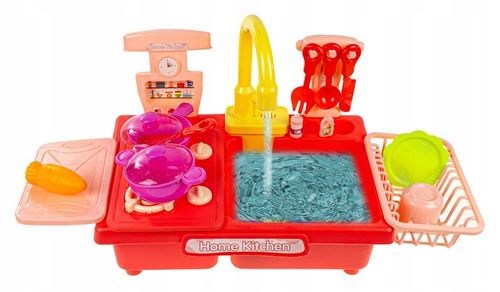 KUCHNIA ZLEW Z WODĄ DLA DZIECI KRAN NA BATERIE PALNIKI AKCESORIA WARZYWA na Arena.pl