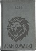 duży KALENDARZ A4 2026 TERMINARZ książkowy z imieniem GRAWER