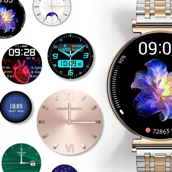SMARTWATCH ZEGAREK DAMSKI EKG GLUKOZA CIŚNIENIE ROZMOWY SMART WATCH MENU PL zdjęcie 5