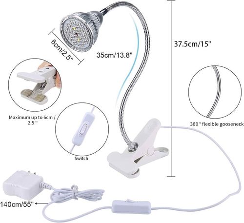 lampa led do roślin 9w 40 led na Arena.pl
