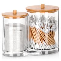 Pojemnik Łazienkowy Organizer Patyczki Płatki Kosmetyczne Higieniczne 2w1