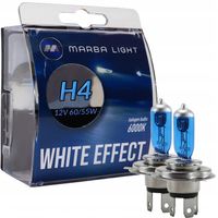 ŻARÓWKI H4 12V 60/55W MARBA LIGHT WHITE EFFECT