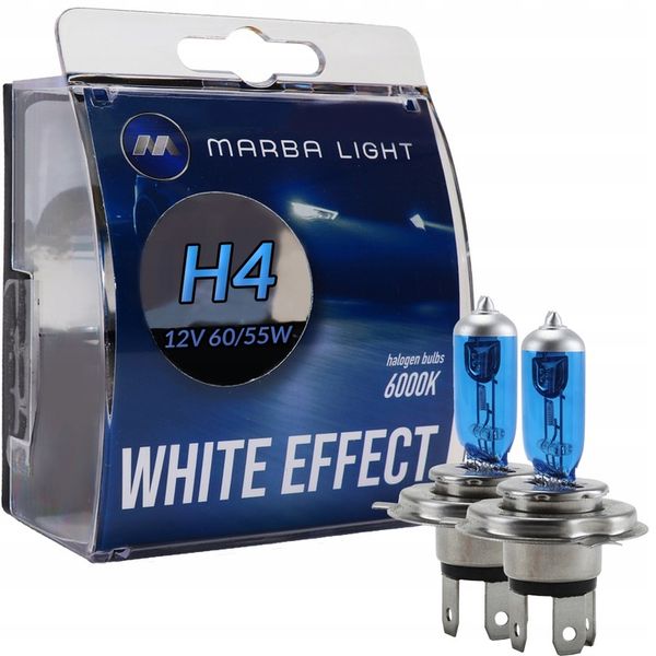 ŻARÓWKI H4 12V 60/55W MARBA LIGHT WHITE EFFECT zdjęcie 2