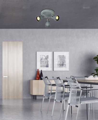 Ash plafon 3x40W GU10 szary mat na Arena.pl