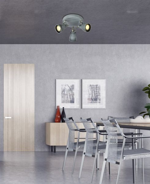 Ash plafon 3x40W GU10 szary mat zdjęcie 2