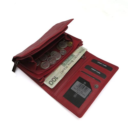 damski portfel matte - czerwony na Arena.pl