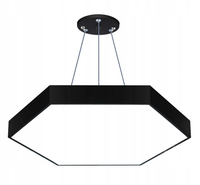Lampa sufitowa wisząca żyrandol LED 60cm Hexagon pełny