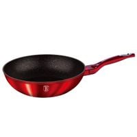 wok granitowy 28cm berlinger haus line bh-1267 burgundy