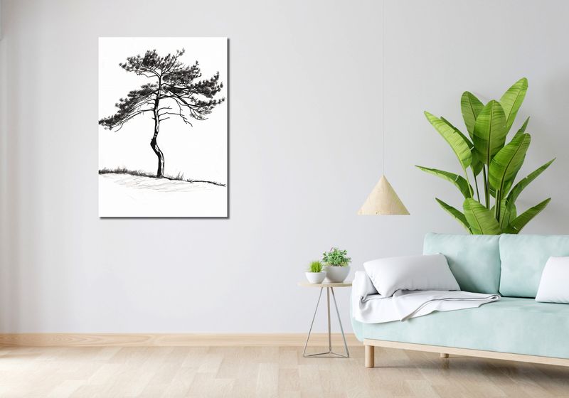 Obraz 70x100cm Samotna Sosna zdjęcie 2