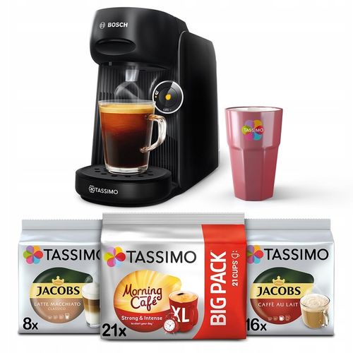 Ekspres na kapsułki Bosch Tassimo Finesse + 3x kawy Tassimo + kubek GRATIS! na Arena.pl