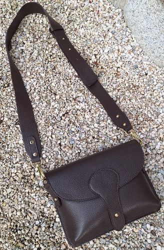 Torebka włoska nerka listonoszka MAXI DUŻA WERSJA zamek Vera Pelle na Arena.pl