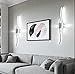 LAMPA KINKIET CHROM LINIOWA SCIENNA LED 3000K NOWOCZESNA DO SALONU 3000LM
