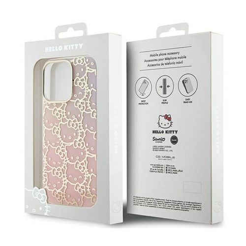 Hello Kitty IML Gradient Electrop Crowded Kitty Head - Etui iPhone 14 Pro na Arena.pl