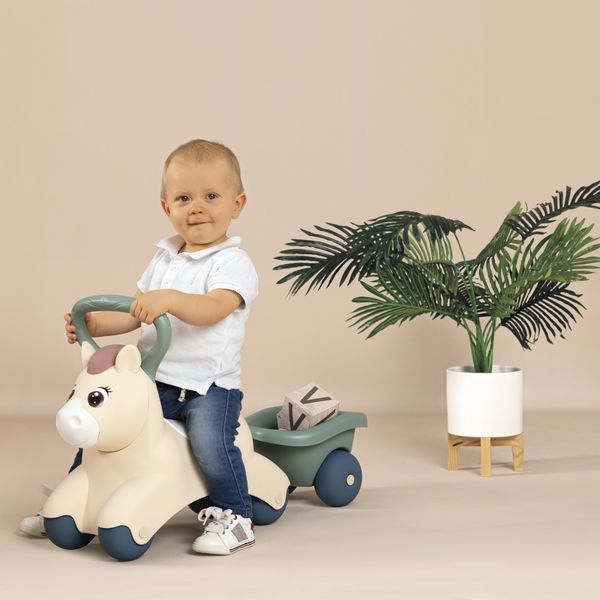 SMOBY Little Pierwszy Jeździk Pony Ride-On Kucyk z Przyczepką zdjęcie 5