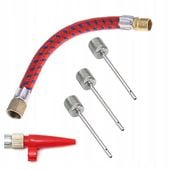 Zestaw Końcówek do Pompki Pompowania Koła Roweru 5 Elementów KRAFT&DELE