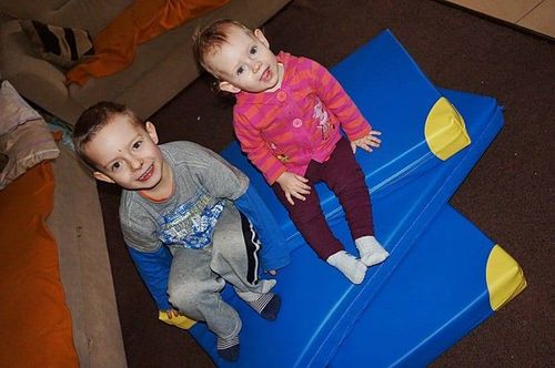 materac gimnastyczny Sport 150x100x10 trzyczęściowy na Arena.pl