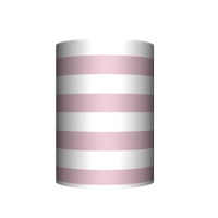 Abażur Tuba - Różowe pasy