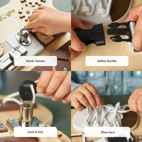 tablica manipulacyjna Miś - drewno na Arena.pl