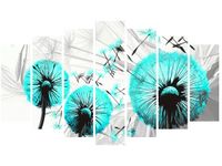 80CM 140CM OBRAZ 7 ELEM DMUCHAWCE TURKUSIE ŚCIENNY