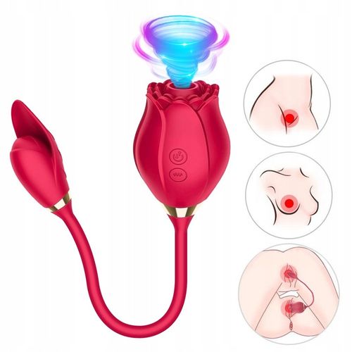 Powietrzny Wibrator Damski Stymulator Ssący Róża na Arena.pl