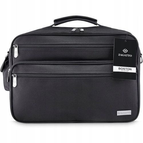 Torba męska na ramię do pracy pojemna mocna listonoszka na laptopa ZAGATTO na Arena.pl