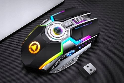 PROFESJONALNA CICHA MYSZ GAMINGOWA PODŚWIETLANA na Arena.pl