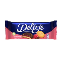Delicje Szampańskie z galaretką o smaku malinowym z czekoladą 147 g x 2 szt