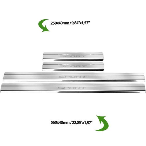 Listwa progowa LAND ROVER DISCOVERY SPORT Stal nierdzewna 304 połysk 4szt na Arena.pl