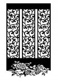 P35 Panel ażurowy róże glamour dekoracja okna elegancka romantyczna 60x130