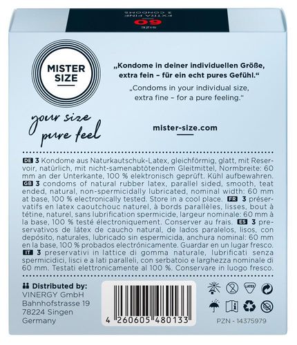 Mister Size 60Mm Pack Of 3 na Arena.pl