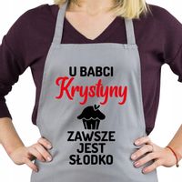 Fartuszek fartuch kuchenny z nadrukiem prezent dla babci dziadka