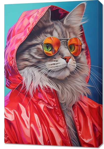 Obraz 60x90cm Kot w Stylu zdjęcie 1