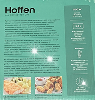 Frytkownica beztłuszczowa Hoffen AF-5164 1400 W 3,8 l AIR FRYER czarny