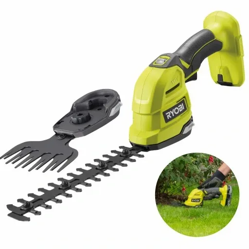 RYOBI NOŻYCE AKUMULATOROWE DO KRZEWÓW ŻYWOPŁOTU TRAWY 18V RY18GSA-0 ONEPLUS zdjęcie 3