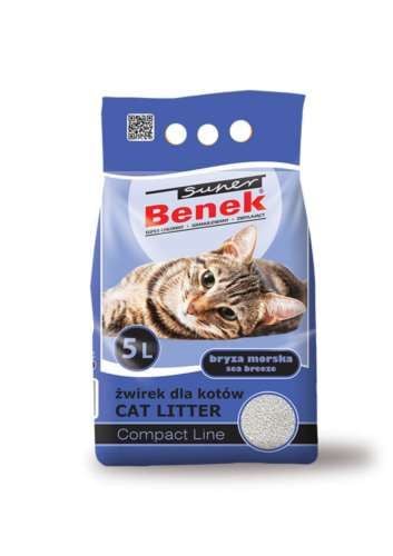 Żwirek Super Benek Compact Bryza Morska 5L Active na Arena.pl