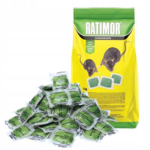 RATIMOR Trutka na szczury i myszy gryzonie w saszetkach Pasta na Arena.pl