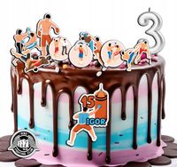 OPŁATEK ZESTAW NA URODZINY POSTACIE BOKS MMA WALKA + IMIĘ