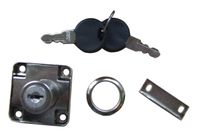 Zamek meblowy kwadratowy z łamanym kluczem