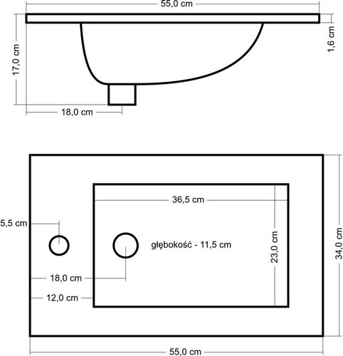 Umywalka ceramiczna DAKOTA na Arena.pl