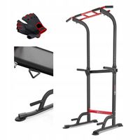 Stabilny drążek stacjonarny regulowany poręcz uchwyty do dipów do